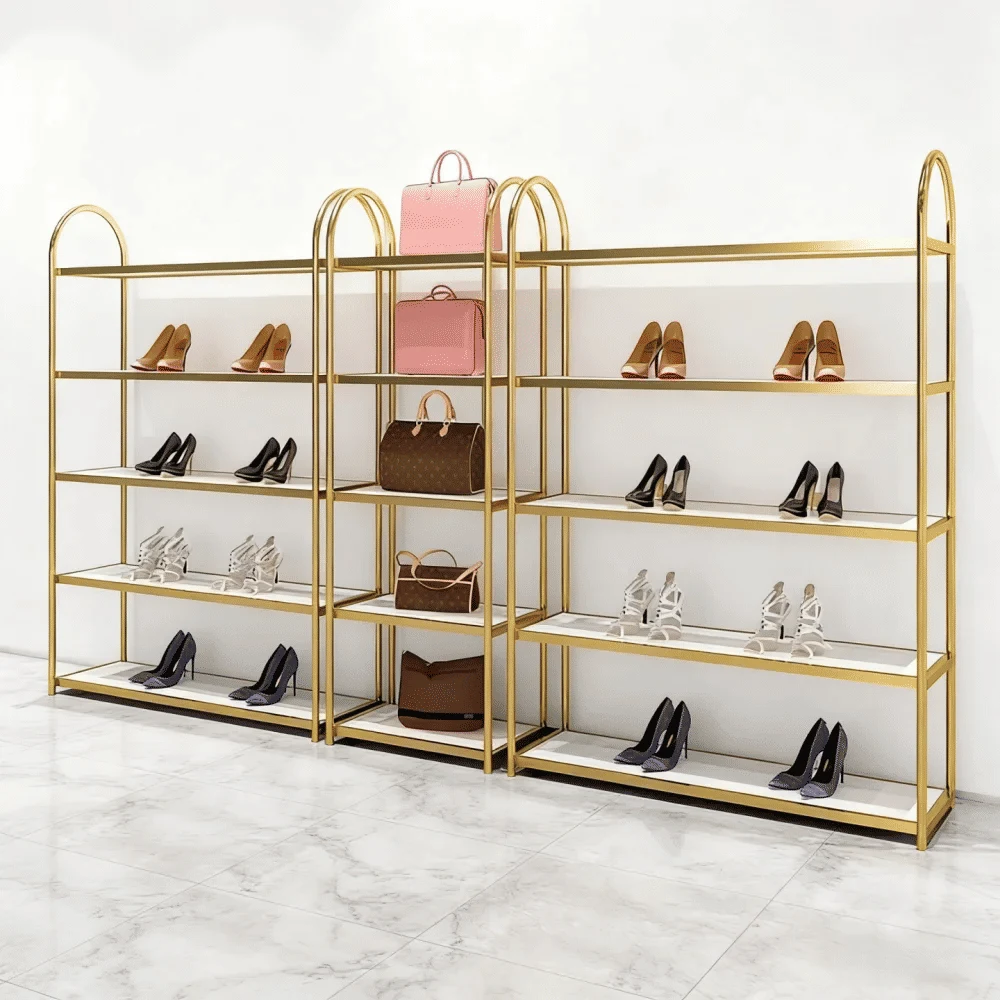 STD4068 Modern Duvara Monte Metal Ayakkabı Çanta Ürün Standı