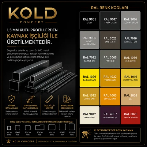 KC-0244 Tasarım Metal Ayaklı Çalışma Masası, Dikdörtgen Ofis Masası