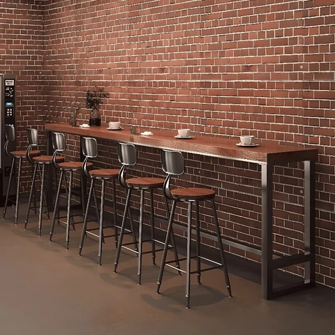 KC-0217 MDF Bar Masası, Metal Ayaklı, Bar Tasarımı