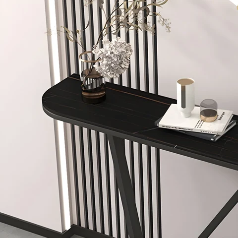 KC-064 Oval Tasarım Metal Dresuar Konsol