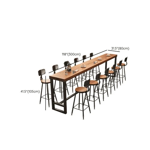 KC-0217 MDF Bar Masası, Metal Ayaklı, Bar Tasarımı