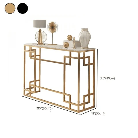 DRS-059 Dikdörtgen Konsol Masa MDF Metal Ayaklı
