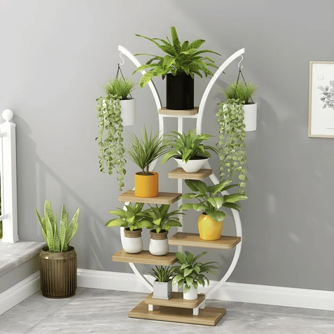 BTK58168 Modern Ahşap Çok Katlı Çiçeklik
