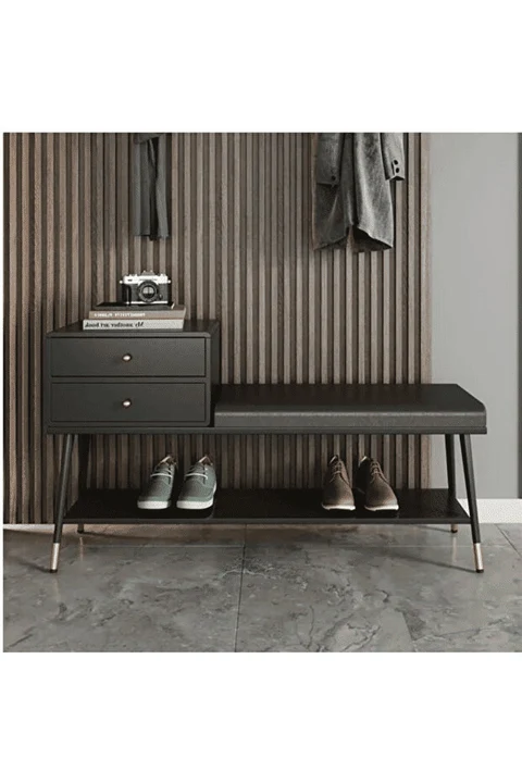 PTM8716 Siyah Metal Ayakkabılık 100x35x47 cm
