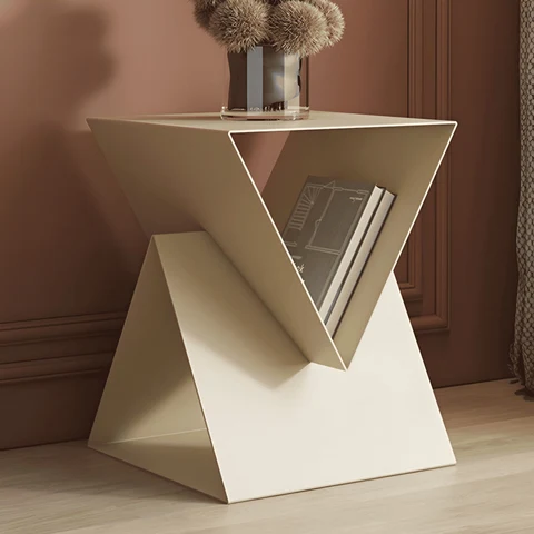 ZGN29114 Modern Metal Kare Yan Sehpa