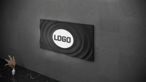 KC-091 Dalgalı Ahşap Duvar Dekoru – 3D Sanatsal İç Mekân & Logo Tasarımı