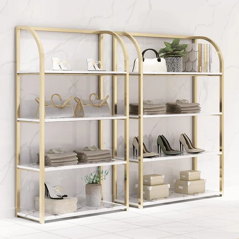 MĞZ4243 Modern Ayaklı Metal Ayarlanabilir Konfeksiyon Askılık Standı
