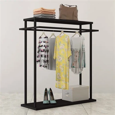 KC-041 Modern Metal Butik Giysi Sergileme Rafı Vitrin Ürün Rafı