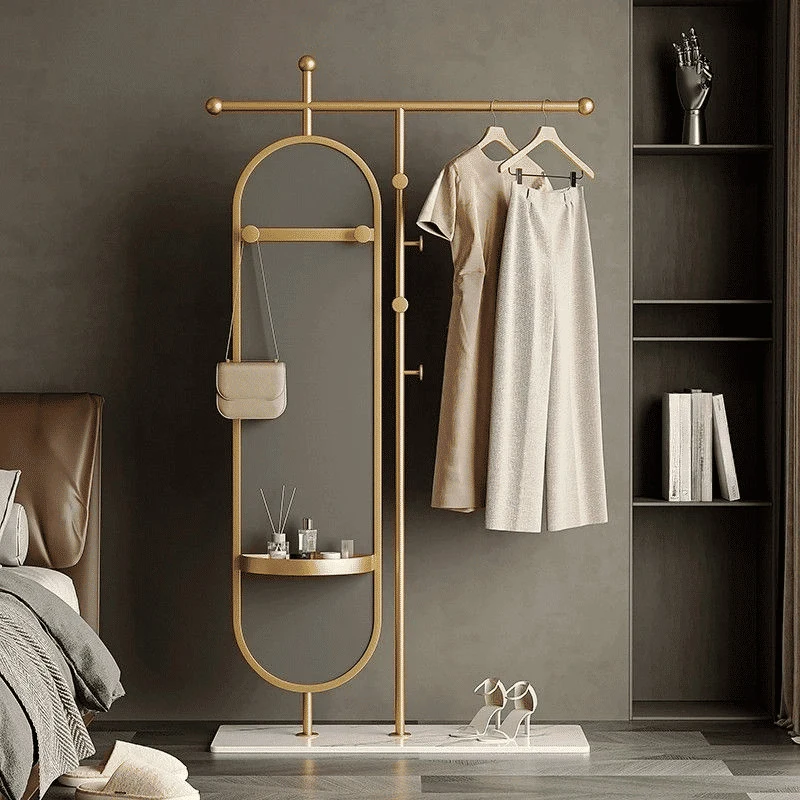 KC-0148 Metal Aynalı ve Askılı Ayaklı Vestiyer
