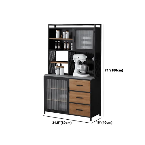 ŞRP-2002 Modern Dikdörtgen Büfe Konsol MDF Tezgahlı Metal Ayaklı