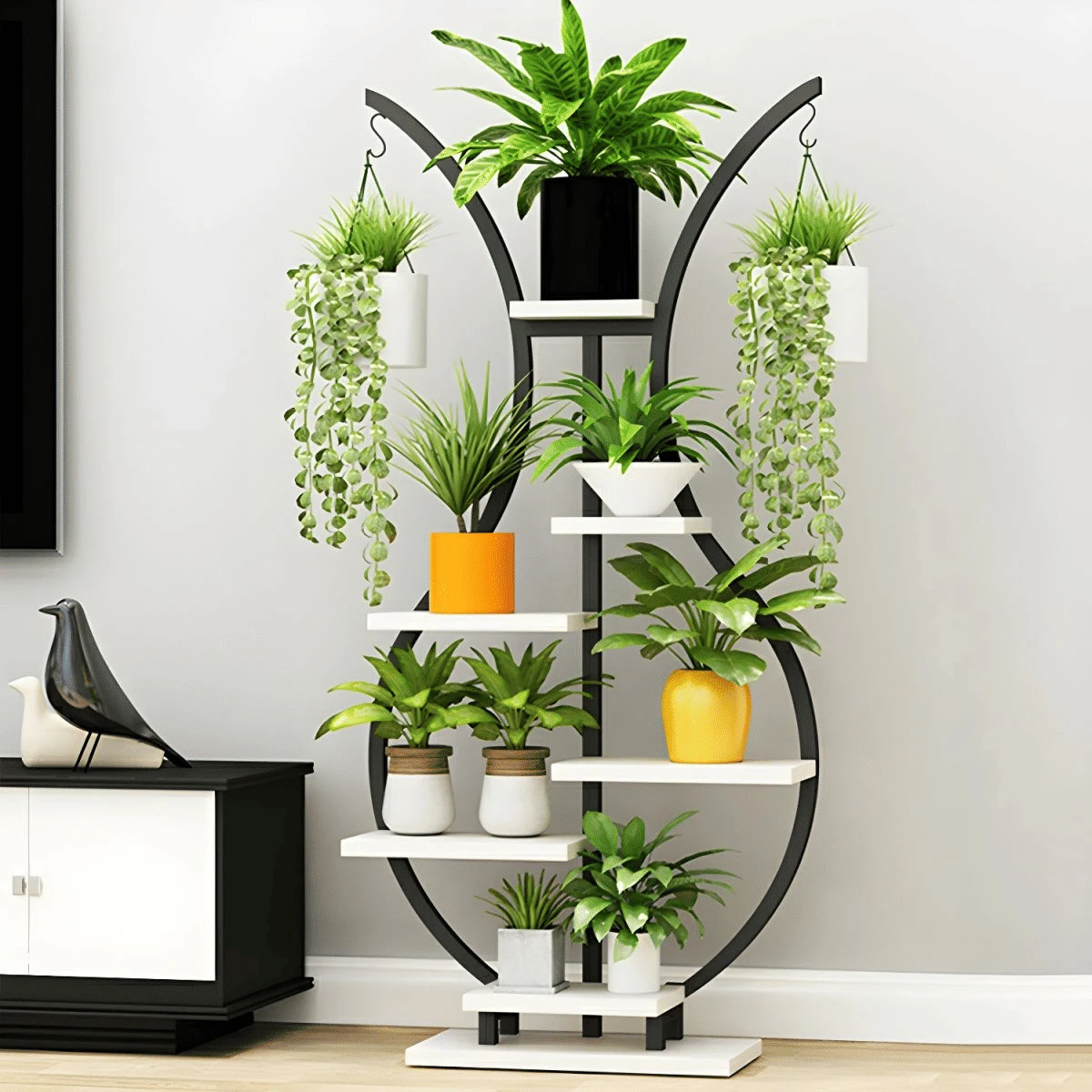 BTK58168 Modern Ahşap Çok Katlı Çiçeklik