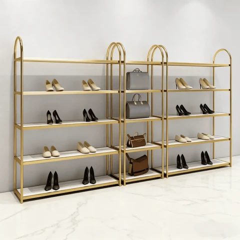 STD4068 Modern Duvara Monte Metal Ayakkabı Çanta Ürün Standı