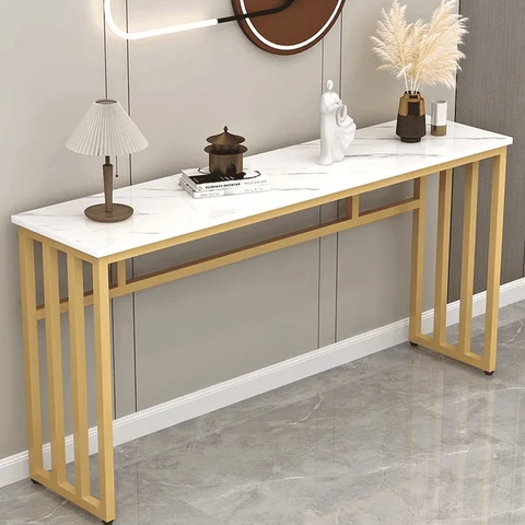KC-0215 MDF Konsol Masası, Tasarım, Dikdörtgen, Metal Ayaklı Dresuar