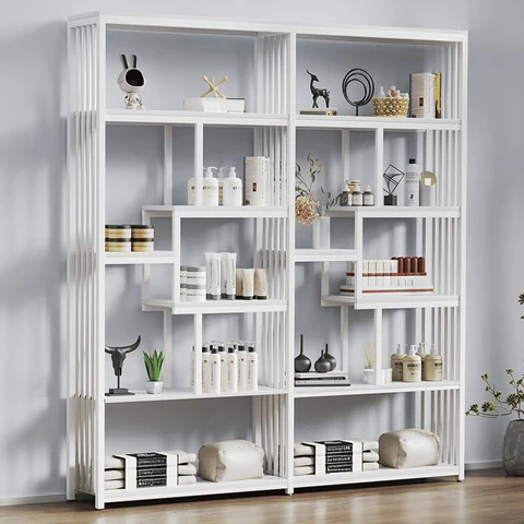 KTP4908 Modern Dikdörtgen Oje Standı Dolabı Metal Raflı