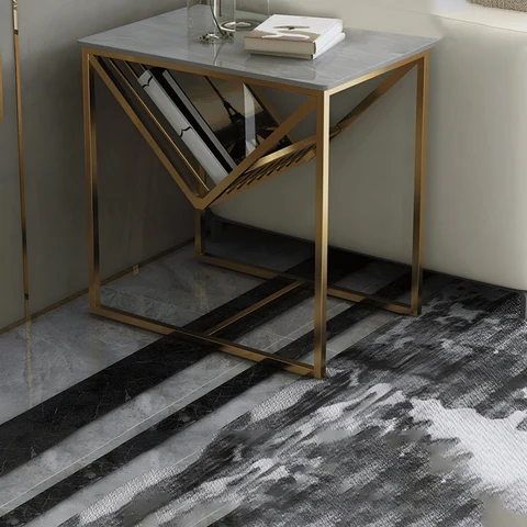 ZGN36757 Modern MDF Çerçeveli Dikdörtgen Yan Sehpa