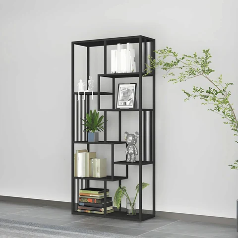 KC-0231  Modern Metal MDF Raflı Kitaplık, 7 Raflı