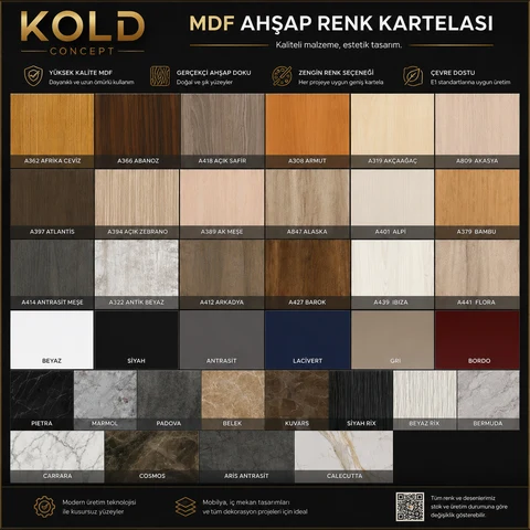 KC-0145 Çağdaş Antre Standı, Kıyafet Askılıklı ve Depolama Raflı
