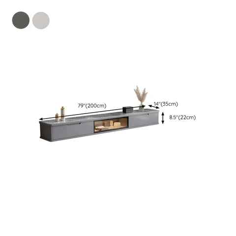 KTV-013 Modern Dikdörtgen TV Sehpası MDF 2 Çekmeceli Dolaplı 200 cm
