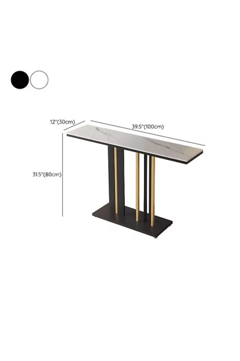 KC-0204 Modern Dikdörtgen MDF Dresuar, Çizilmeye Dayanıklı Metal