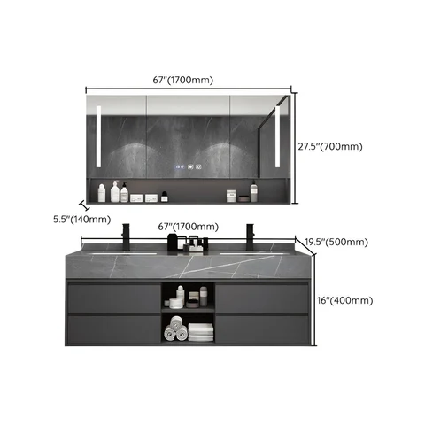 Modern Ahşap Banyo Dolabı SKU4152557