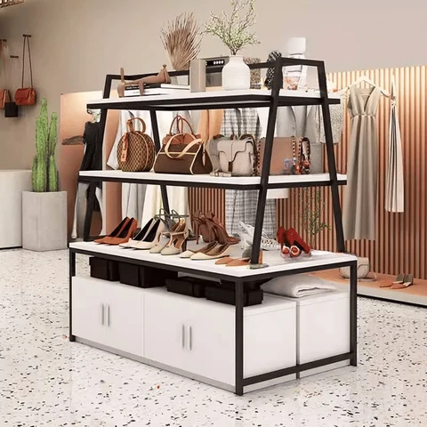 Modern Metal Çerçeveli Teşhir Masası LitFad