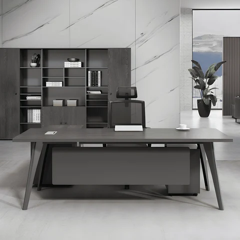 Mid-Century Modern Gri Ahşap Dosya Dolabı SKU4659716