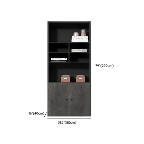 Mid-Century Modern Gri Ahşap Dosya Dolabı SKU4659716