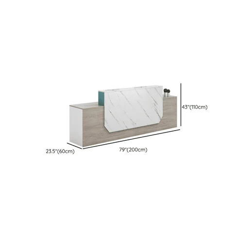 Modern Ahşap Karşılama ve Danışma Masası SKU8344215