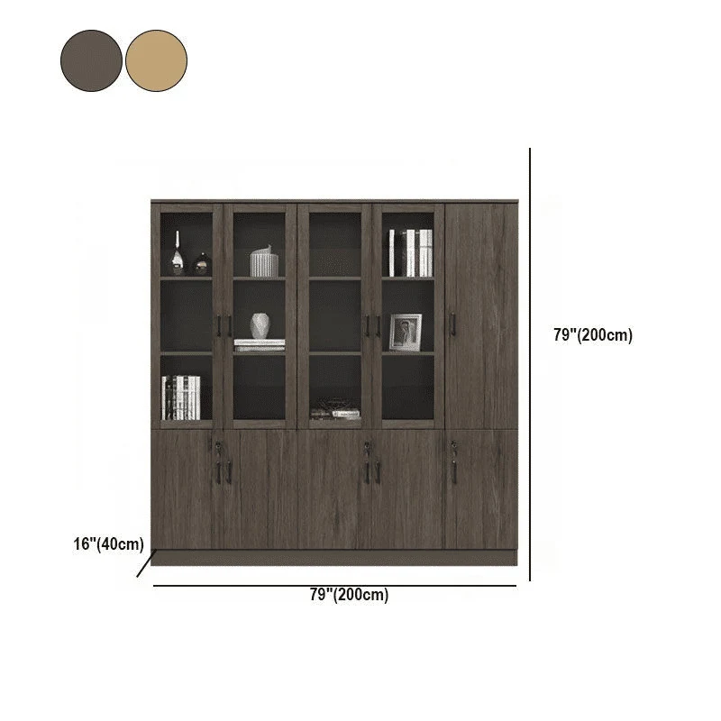 Modern Ahşap Kilitli Ofis Dolabı
