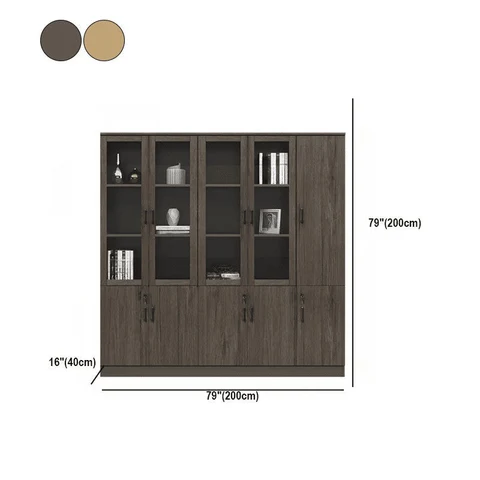 Modern Ahşap Kilitli Ofis Dolabı
