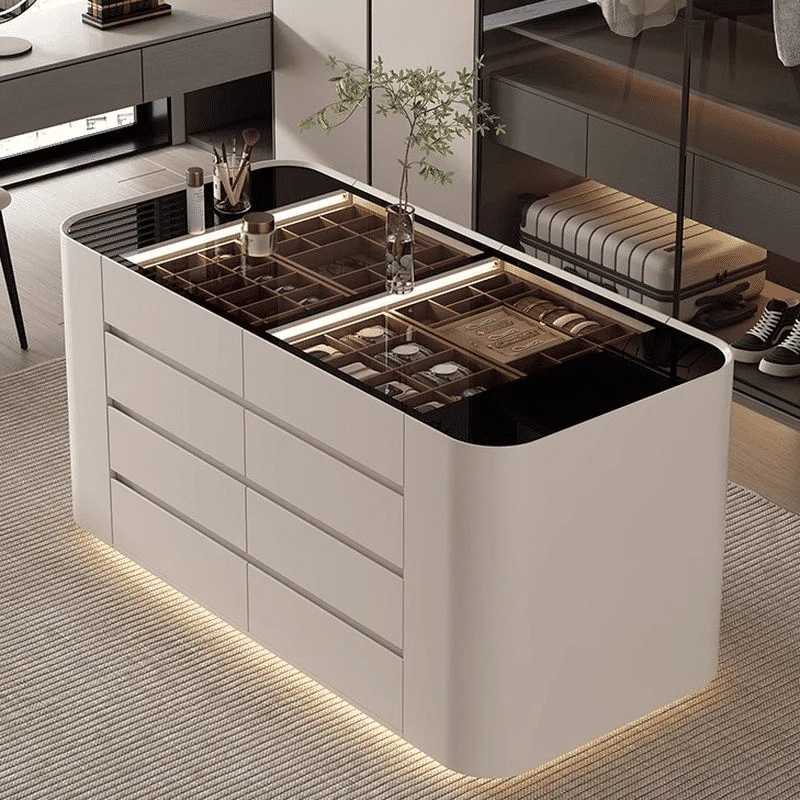 Modern Bej Ahşap Takı Dolabı SKU9104401