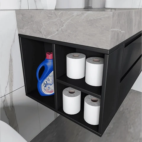 Modern Taş Tezgahlı Banyo Dolabı SPU210026033