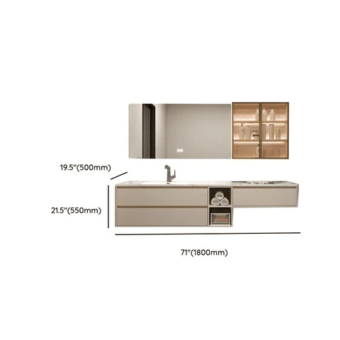 Modern Ahşap Banyo Dolabı Seti SKU8348895