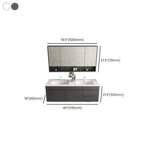 Modern Ahşap Banyo Dolabı Seti SKU8489740