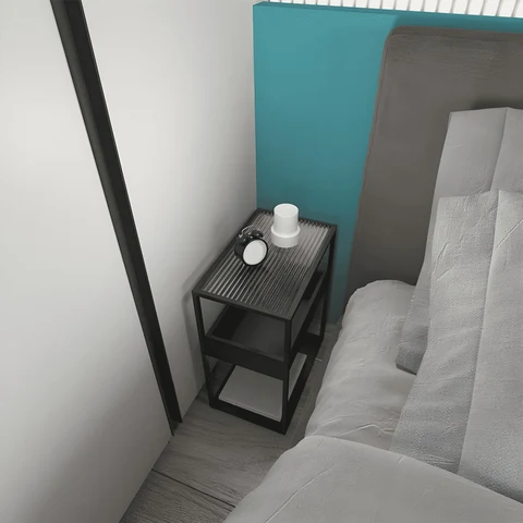 Modern Cam Tablalı Komodin SKU3080161