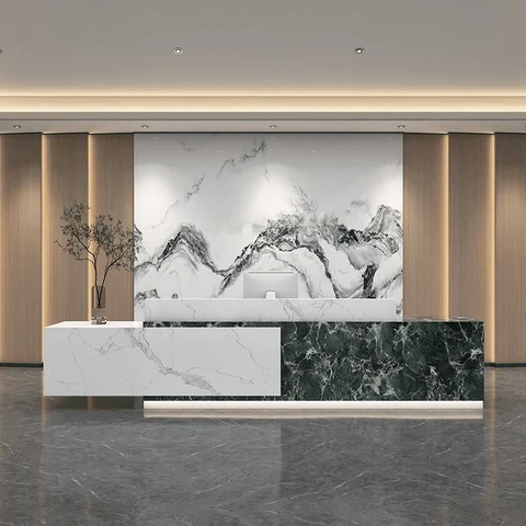 Modern Ahşap Banko Danışma Masası SKU7427010