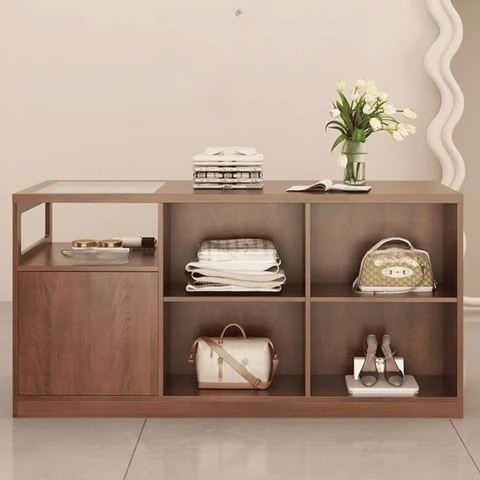 Modern Cam Tezgahlı Teşhir Masası SPU210080099
