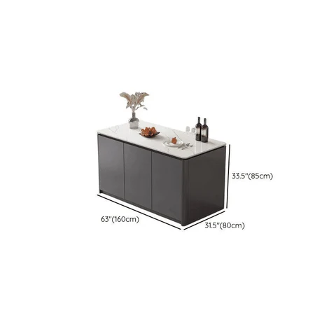 Modern Beyaz Taş Tezgahlı Mutfak Adası SKU9266691
