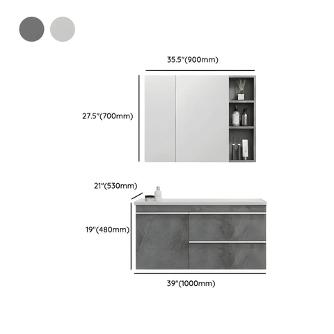 Modern Duvara Monte Banyo Dolabı SKU5831938