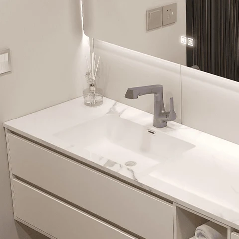 Modern Ahşap Banyo Dolabı Seti SKU8348895