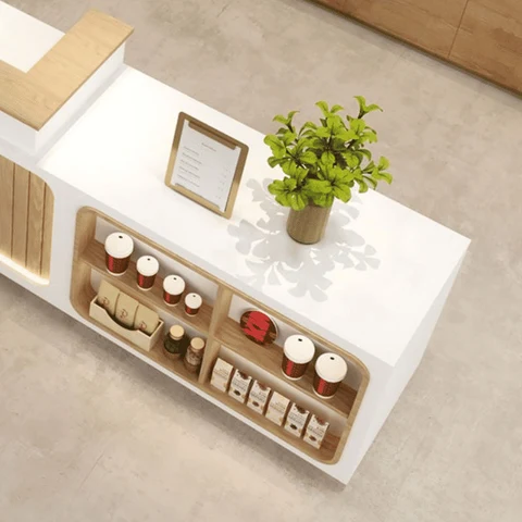Modern Ahşap Resepsiyon Bankosu SPU: 21844217