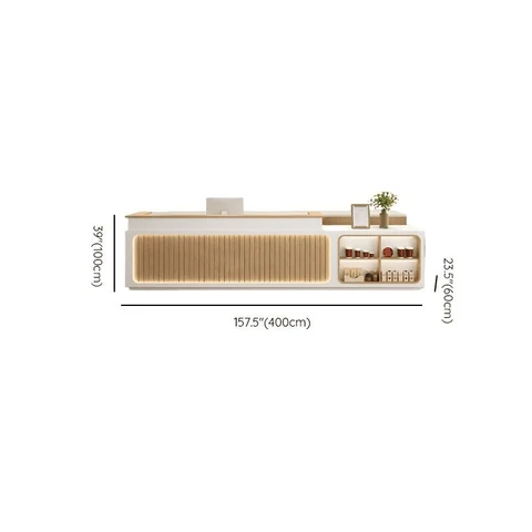 Modern Ahşap Resepsiyon Bankosu SPU: 21844217