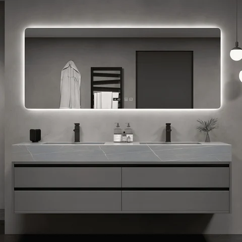 Modern Ahşap Banyo Dolabı SKU4152557