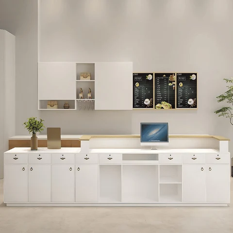Modern Ahşap Resepsiyon Bankosu SPU: 21844217
