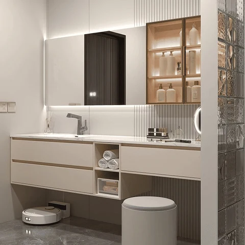 Modern Ahşap Banyo Dolabı Seti SKU8348895