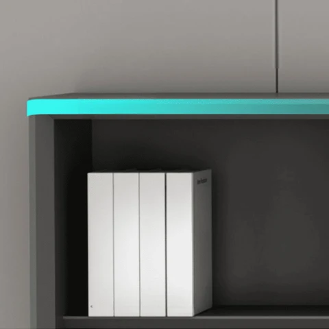 Modern Ahşap Aydınlatmalı Saklama Dolabı SKU9407535