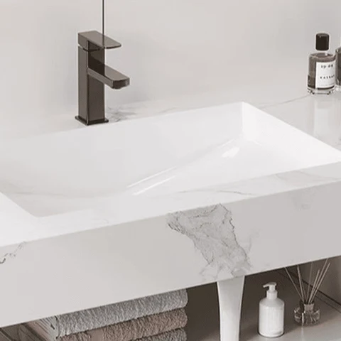 Modern Bej Ahşap Banyo Dolabı SKU8705861