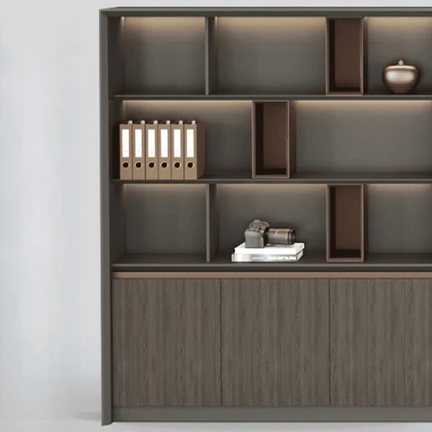 Modern Ahşap Aydınlatmalı Saklama Dolabı SKU9407535