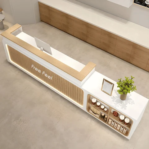 Modern Ahşap Resepsiyon Bankosu SPU: 21844217