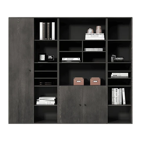 Mid-Century Modern Gri Ahşap Dosya Dolabı SKU4659716